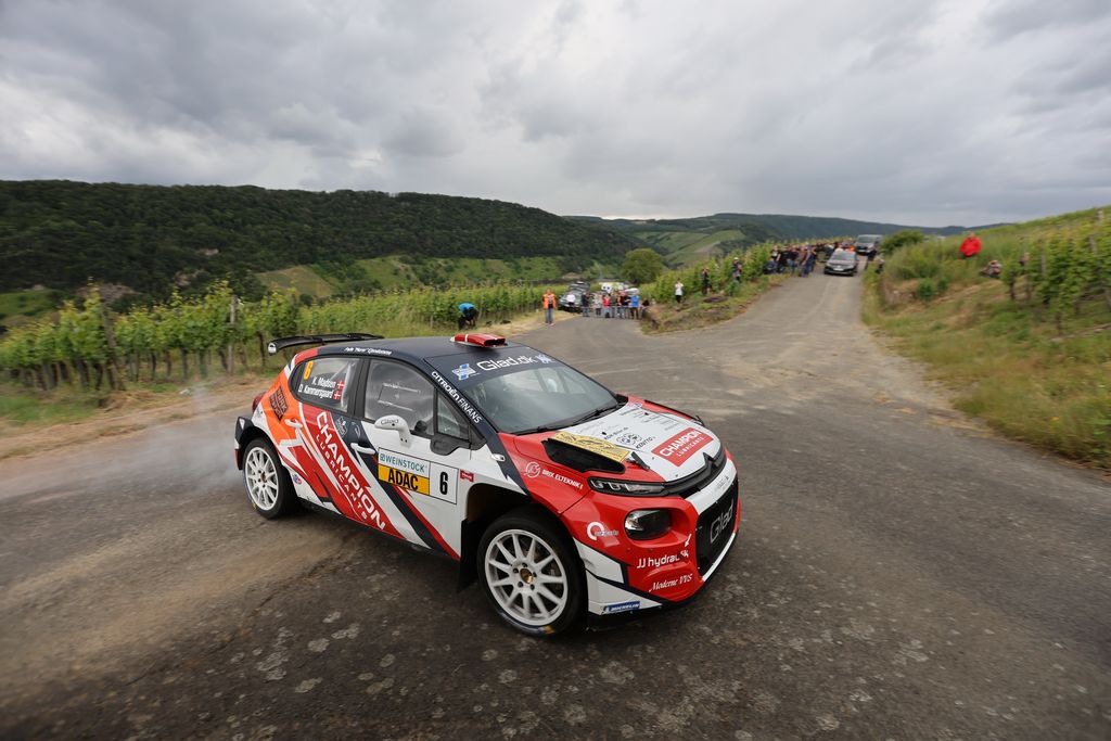 Kenneth Madsen - her fanget under årets Rallye Mittelrhein - jagter sammen med Mette Felthaus en sejr ved KOMO’s rallysprint
(Foto: Sascha Dörrenbächer)